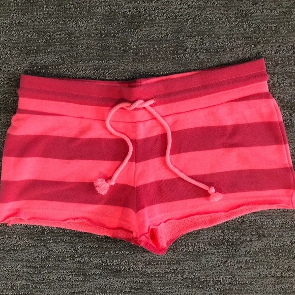 Pink Shorts - Striped - Small Petite - Mossimo Supply - Picture 1 of 3